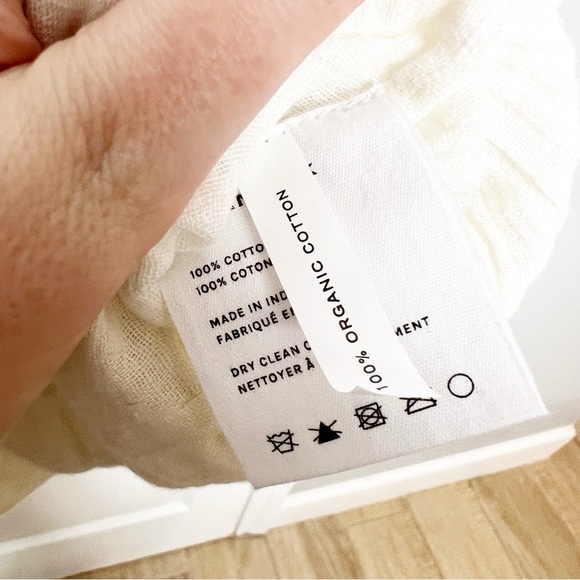 ANAAK PRIMA ARABESQUE PANTS cotton gauze Size 2 Medium cream white - Picture 6 of 14